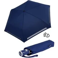 iX-brella Taschenregenschirm für Kinder Safety Reflex mit Auf-Zu-Automatik, kräftige Farben mit reflektierenden Streifen
