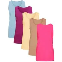 bonprix Longtop (Packung, 5-tlg) figurumspielende Passform, po-bedeckend
