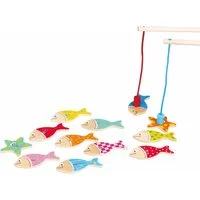 Lelin Lernspielzeug 20044 Holz - Magnetspiel Fische Angeln