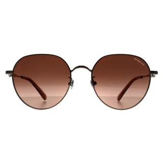 Moncler ML0236-K 34F glÃ¤nzend hellbronze braun Farbverlauf Sonnenbrille