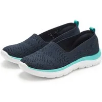 LASCANA Ballerina, Sneaker, Freizeitschuh, Slip-On-Sneaker, Slipper NEU zum Reinschlüpfen, ultraleicht VEGAN