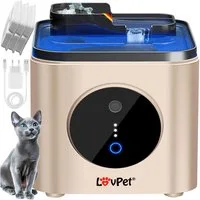 Lovpet Trinkbrunnen für Katzen & Haustiere Wasserspender mit Bewegungssensor Katzenbrunnen, Automatischer Wasserbrunnen, Katzentrinkbrunnen sehr leise 30dB