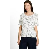 TOM TAILOR Rundhalsshirt Sommershirt mit Punkten