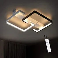 ZMH LED Deckenleuchte Rechteckige Deckenlampe 30*25*4.5cm Modern für Schlafzimmer Flur, Hochwertige Lampenperlen, LED fest integriert, 3000-6500k, LED fest integriert