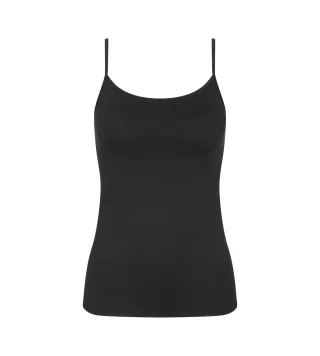 Triumph - Sense Of Cotton Spaghetti Top schwarz - Gr. - 40