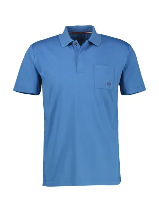 LERROS - POLO-KNOPF cobalt blue - Gr. - L