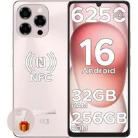 DOOGEE NOTE 58 PRO Android 16 Handy Ohne Vertrag, 256GB, 6250mAh, 90Hz Smartphone (6.75 Zoll, 256 GB Speicherplatz, 16 MP Kamera, 6.75" HD+, 16MP+8MP Kamera, Dual SIM, NFC, 4G, Fingerabdruck)