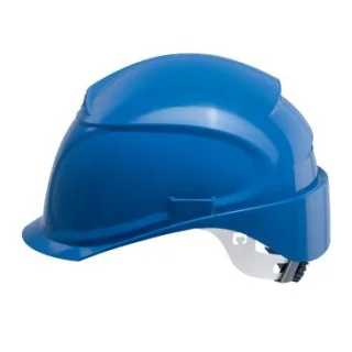 uvex airwing B-S-WR Schutzhelm mit Lüftung- mit Drehradsystem - gekürztem Schirm blau 52 cm - 61 cm - 9762531