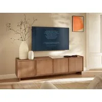Compleo TV-Schrank Eiche Karamell KELLOS, Lowboard 195 cm, Japandi design