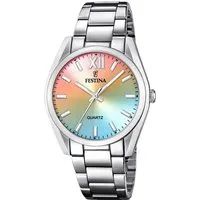 Festina Quarzuhr Boyfriend Collection F20622/H, Armbanduhr, Damenuhr, Edelstahlarmband