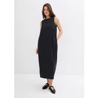 bonprix Midikleid ärmelloses Design, Oversize-Passform, runder Ausschnitt