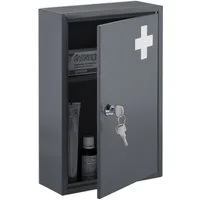 relaxdays Medizinschrank Abschließbarer Medizinschrank