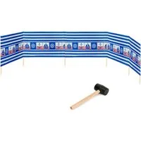 Garronda Windschutz Strand Sichtschutz 6m lang mit Gummihammer Garten Meer GAEX001, (mit Gummihammer)