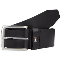 Tommy Hilfiger Ledergürtel New Denton 4 cm breit NEW DENTON BELT mit Flag-Logoschlaufe