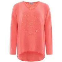 Zwillingsherz Sweatshirt Positive Mind (1-tlg) Fransen