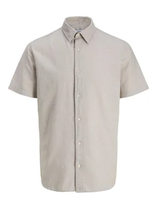JACK&JONES - JJEBREEZE LINEN BLEND SHIRT S/S SN JNR - Gr. - 164