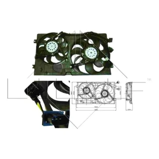 NRF K?hlerl?fter Skoda Fabia VW Golf 4 New Beetle