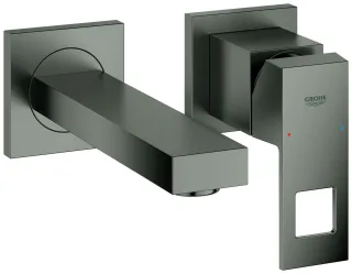 GROHE 2-Loch-WT-Wandbatt. Eurocube 19895 FMS Ausladung 171mm hard graphite geb., 19895AL0 19895AL0