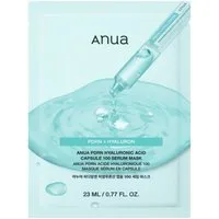 Anua Gesichtsmaske PDRN Hyaluronic Acid Capsule 100 Serum Mask 23ml – intensive Feuchtigkeitsmaske mit PDRN, 11-fach Hyaluron-Komplex & Niacinamid, polstert Trockenheitslinien optisch auf & verleiht fresh Glow