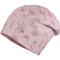 MAXIMO Beanie (1-St) Lilas, Pferd, Jersey, Mädchen, Kids, Reversible