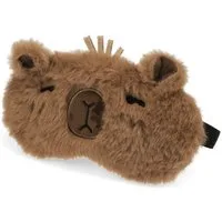 Rex London Schlafmaske Flauschige Augenmaske Capybara Schlafmaske für Kinder, Einzelartikel, 1-tlg., 1 Schlafmaske, flauschige Schlafmaske mit Capybara-Motiv