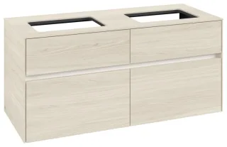 Villeroy & Boch Waschtischunterschrank Collaro C11500 1200x548x500mm 4 Ausz. für 2 Waschtisch White C11500AA