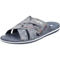 Rieker Pantolette, Sommerschuh, Schlappen, Poolslides mit Überkreuz-Bandagen