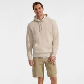 Classic Fit Stretch-Cargoshorts mit Komfortbund, 26 cm, Herren,  Braun, Elasthan/Baumwoll-Mischung, by Lands' End