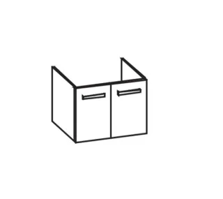 Artiqua 412 Waschtischunterschrank für Connect Cube E7736, Castello Eiche quer NB, 412-WU2T-I16-7136 412-WU2T-I16-7136-426