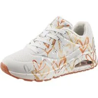 Skechers UNO - METALLIC LOVE Sneaker Freizeitschuh, Halbschuh, Schnürschuh mit trendigen Metallic-Print