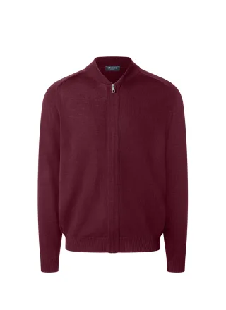MAERZ Muenchen - Strickjacke Zip 1/1 Arm barolo wine - Gr. - 50