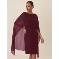 Apart Abendkleid mit fließendem Chiffon-Cape