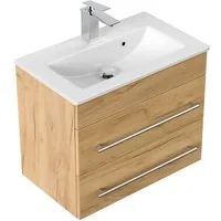 Magnolia Home Waschtisch Badmöbel Mars 600 SlimLine SoftClose eiche gold