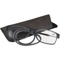 Gamswild Lesebrille GAMSSTYLE +1,0 +1,5 +2,0 +2,5 dpt Magnetlesebrille Unisex Lesehilfe, Lesebrille in braun, grau, blau