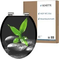 Schütte WC-Sitz DARK STONES AND BAMBOO, Toilettendeckel, mit Absenkautomatik