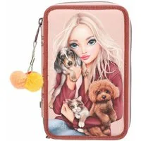 Depesche Federmäppchen TOPModel 3-Fach Federtasche FUR-EVER FRIENDS, (1-tlg)