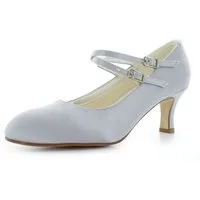 White Lady 251 bequeme Spangenpumps aus Satin Spangenpumps