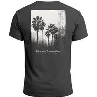 Neverless Print-Shirt Herren T-Shirt Backprint Sommer-Shirt mit Palmen Rückendruck Vintage mit Print