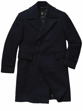 Mey & Edlich Herren Caban Longone Blau 100 % Wolle