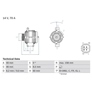 Bosch Lichtmaschine Honda Cr-V Fr-V Stream