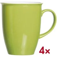 Ritzenhoff & Breker Becher Doppio, 4-tlg., Porzellan, 320 ml, Kaffeebecher, spülmaschinen-/ mikrowellengeeignet