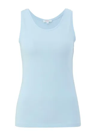 s.Oliver Red Label - Basic Top aus Jersey blau - Gr. - M