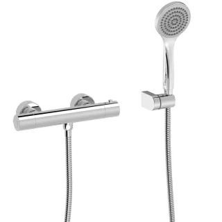 Tres Brausethermostat Aufputz Anti Kalk Handbrause: Ø 100 mm , 21616409 21616409