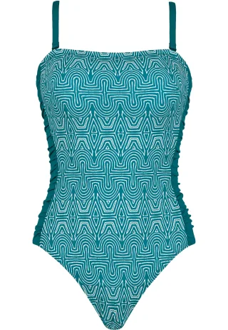 NATURANA - Shapewear Badeanzug lagoon multicolor - Gr. - 44D