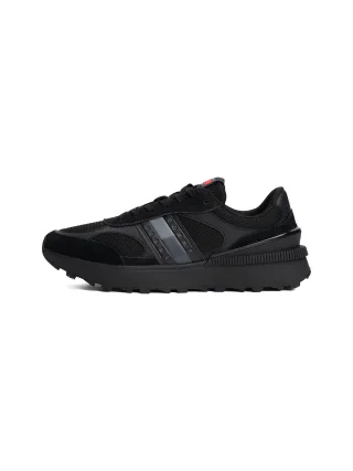 Tommy Jeans Sneaker "TJM TECHNICAL RUNNER ESS", Freizeitschuh, Halbschuh, Schnürschuh mit gepolstertem Schaftrand