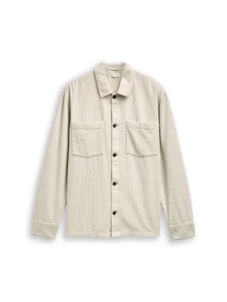 Denim Tom Tailor - Overshirt aus Cord greyish white - Gr. - S