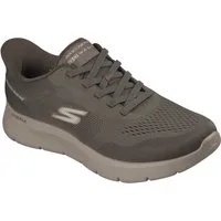 Skechers GO WALK FLEX-MASTER Slip-On Sneaker Schlupfschuh, Halbschuh, Freizeitschuh mit elastischen Schnürsenkeln