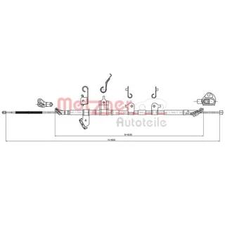 Metzger Handbremsseil hinten rechts Toyota Rav 4 3 17.1570