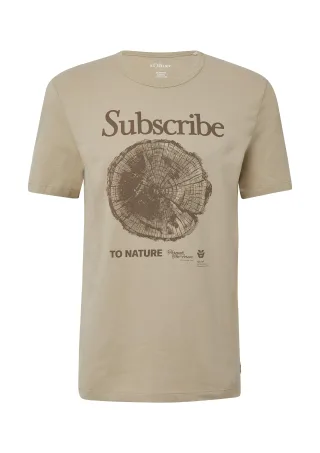 s.Oliver - T-Shirt beige - Gr. - L