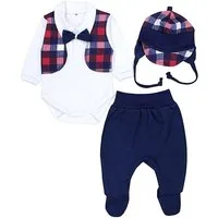TupTam Langarmbody Baby Kleidung Set Body Strampelhose Mütze Bekleidungsset